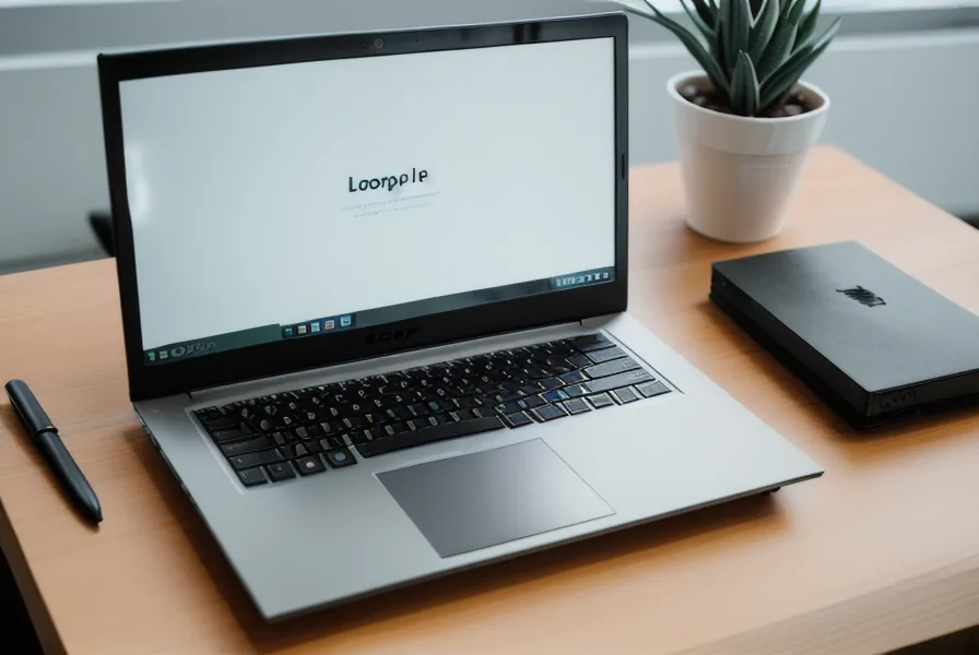 Mobile Vorschau einer schlanken Landingpage für ein digitales Produkt auf einem Laptop-Bildschirm.