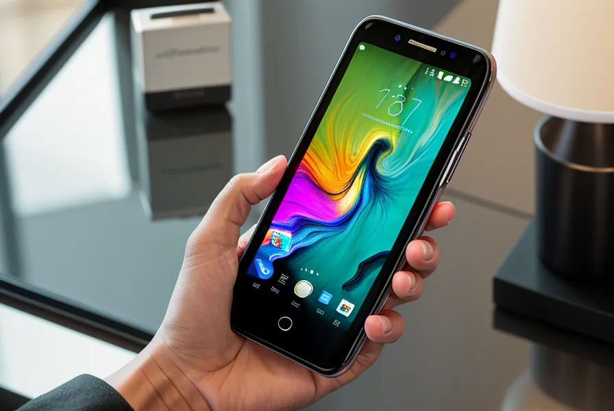 Smartphone zeigt eine optimierte Landing Page mit einem deutlich sichtbaren Kauf-Button.